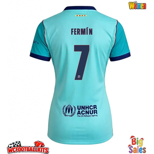Barcelona Fermin Lopez #7 Replica Third Stadium Shirt for Women 2026-27 Short Sleeve